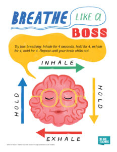 breathe like a boss poster